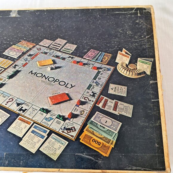 Vintage Monopoly Board Game Parker Brothers 1974 Anniversary Edition Metal Piece - Picture 15 of 15